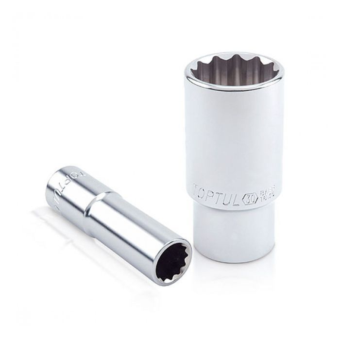 Головка торцевая Toptul 22 мм 1/2" длинная 12-гранная (BAEF1622)