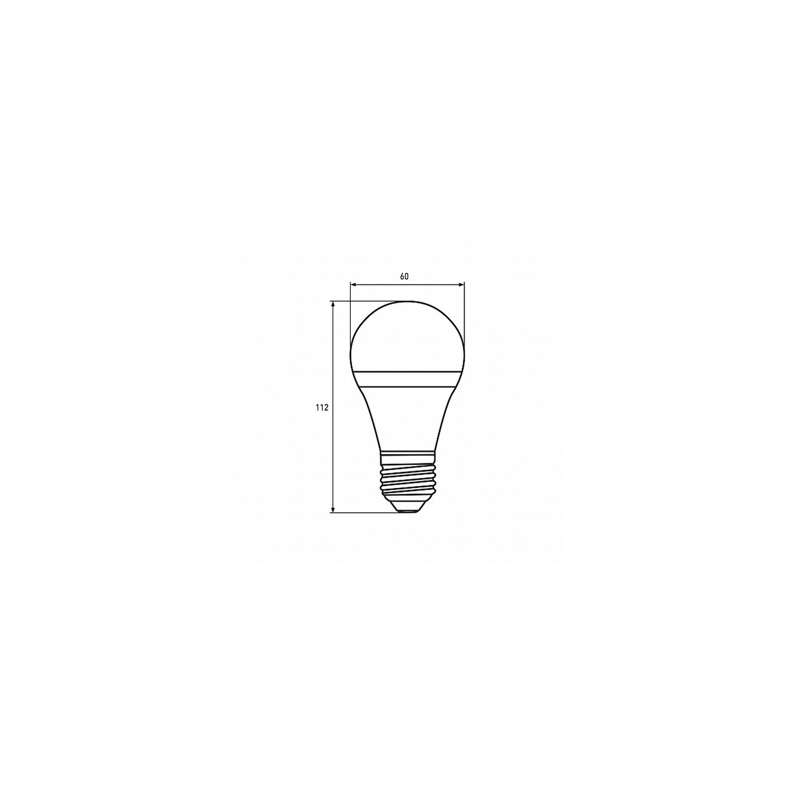 Лампочка Eurolamp A60 8W E27 2700K (deco) акция 1+1 new (MLP-LED-A60-08273(Amber)new) зображення 3