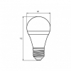 Лампочка Eurolamp A60 8W E27 2700K (deco) акция 1+1 new (MLP-LED-A60-08273(Amber)new) изображение 3