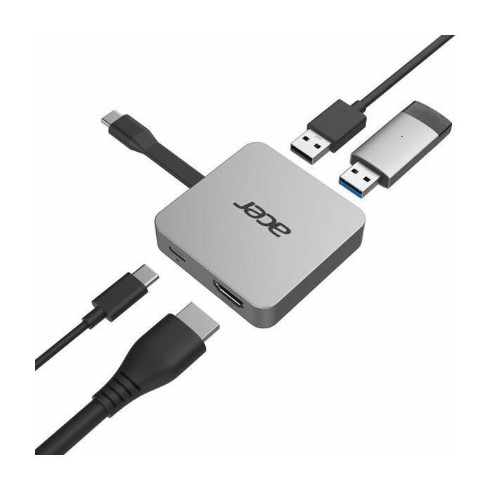 Порт-репликатор Acer 4-in-1, HDMI, 2xUSB3.2, USB-C (HP.DSCAB.014) изображение 3