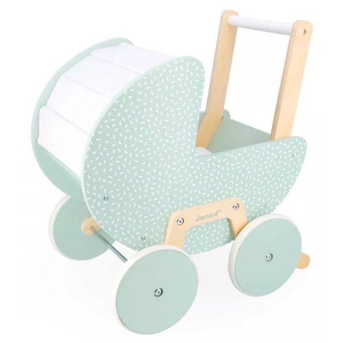 Коляска для кукол Janod мятная (J05900) изображение 4