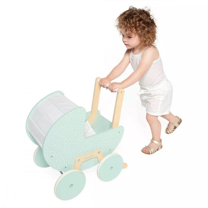 Коляска для кукол Janod мятная (J05900) изображение 7