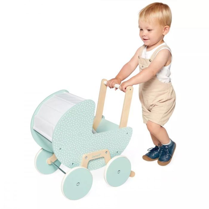 Коляска для кукол Janod мятная (J05900) изображение 8