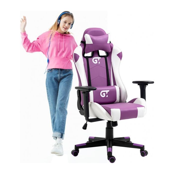 Крісло ігрове GT Racer X-5934-B Black/Violet (X-5934-B Kids Black/Violet) зображення 7