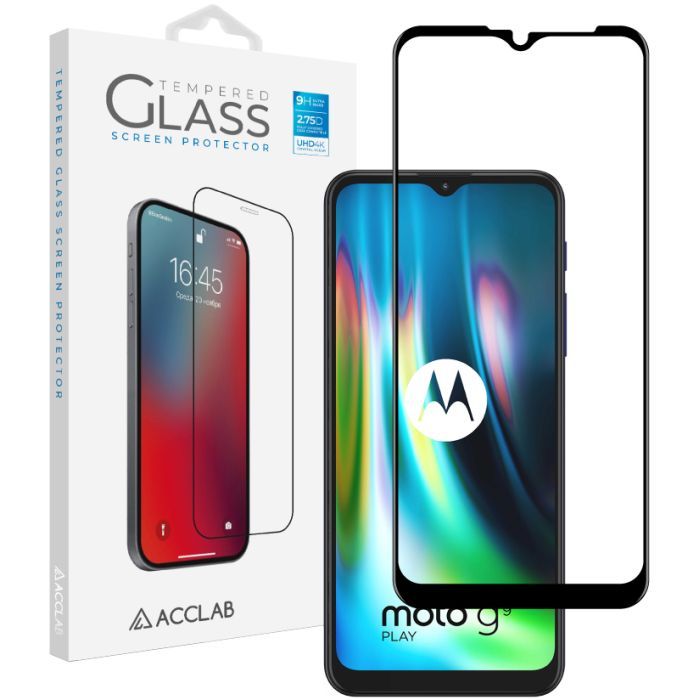 Скло захисне ACCLAB Full Glue MOTO G9 Play (1283126509032)