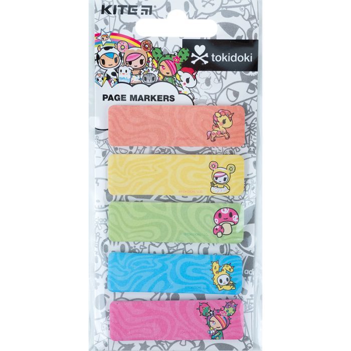 Стикер-закладка Kite бумажная бумажная с рисунком tokidoki 100 шт, 5х20 шт (TK23-480) изображение 2