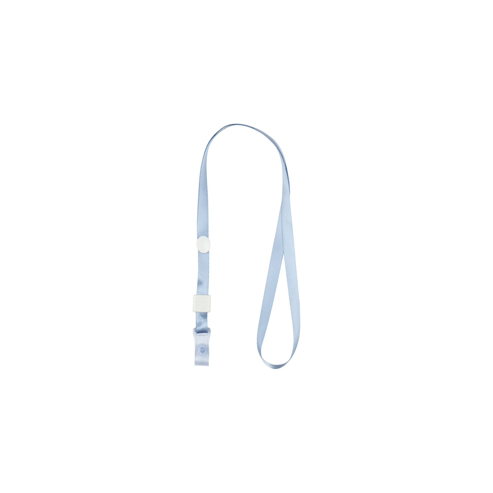 Шнурок для бейджа Axent з силіконовим кліпом, світло блакитний (4551-03-A)