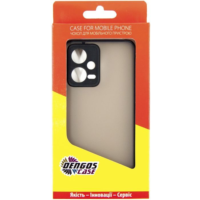 Чохол до мобільного телефона Dengos Matte Xiaomi Redmi Note 12 5g (black) (DG-TPU-MATT-129) зображення 5
