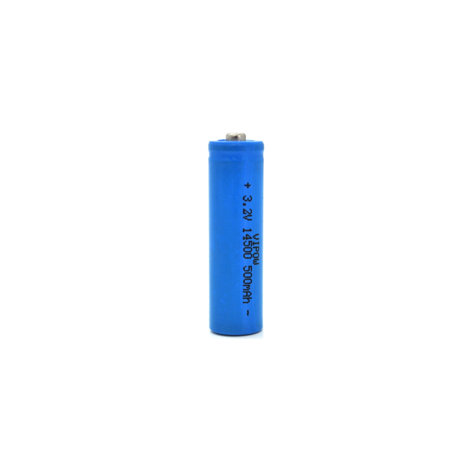 Аккумулятор 14500 LiFePO4 (size AA), 500mAh, 3.2V, TipTop, blue Vipow (IFR14500-500mAhTT / 21439)