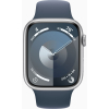 Смарт-годинник Apple Watch Series 9 GPS 45mm Silver Aluminium Case with Storm Blue Sport Band - M/L (MR9E3QP/A) зображення 2