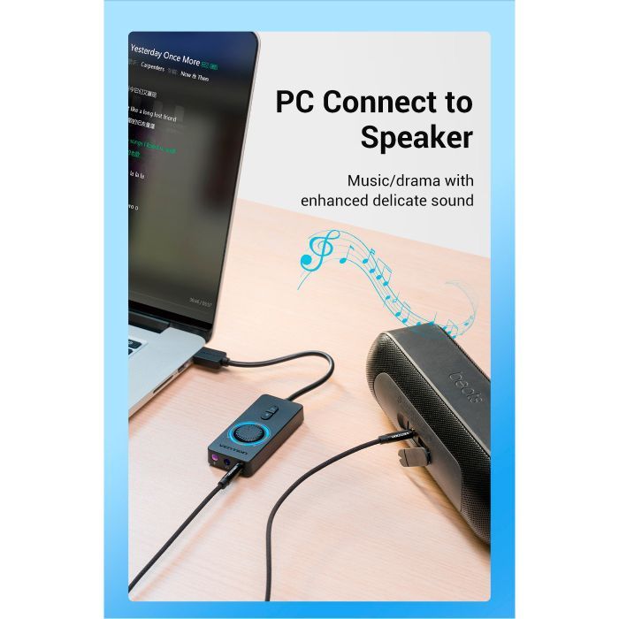 Звуковая плата Vention Audio USB 3х3,5mm jack 0.15m Volume Control (CDRBB) изображение 8