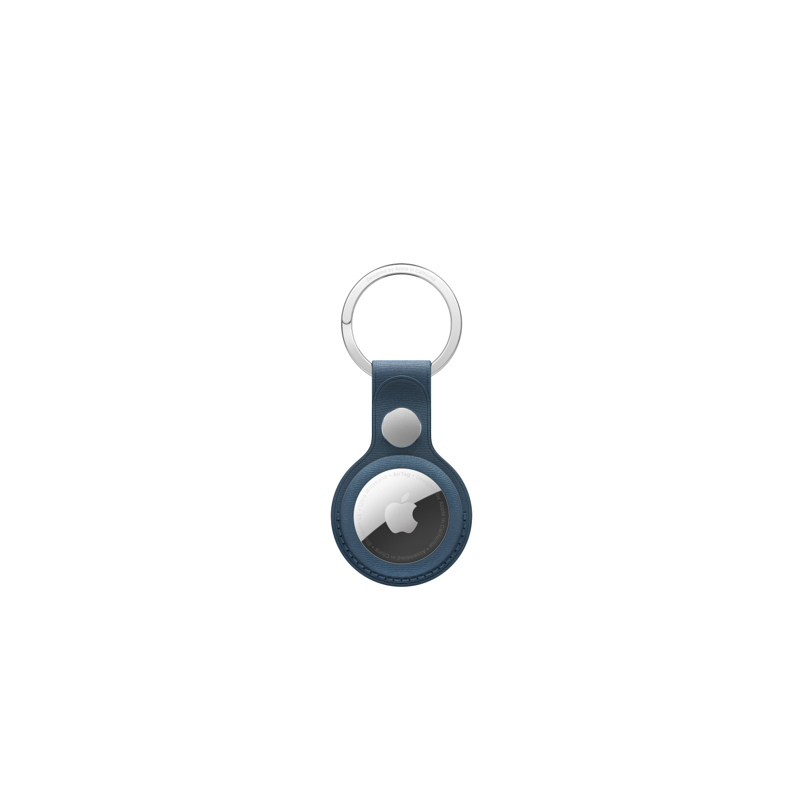 Брелок для AirTag Apple AirTag FineWoven Key Ring - Pacific Blue (MT2K3ZM/A)