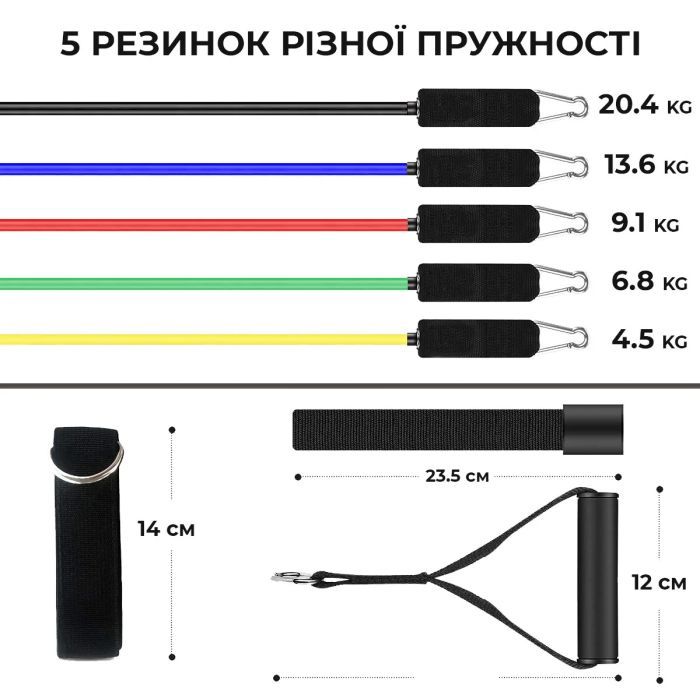 Еспандер Power System PS-4099 Total Expander Set 5 шт (4099MX-0) зображення 3