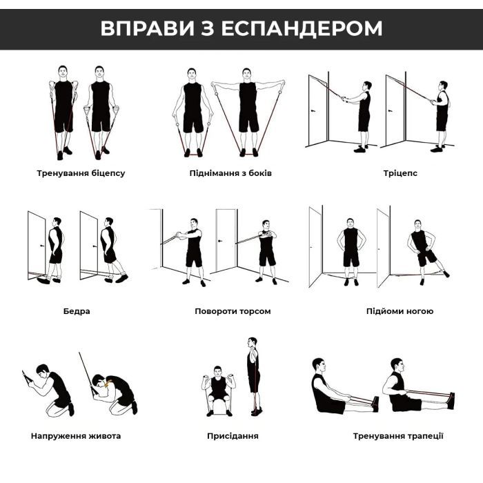 Еспандер Power System PS-4099 Total Expander Set 5 шт (4099MX-0) зображення 9