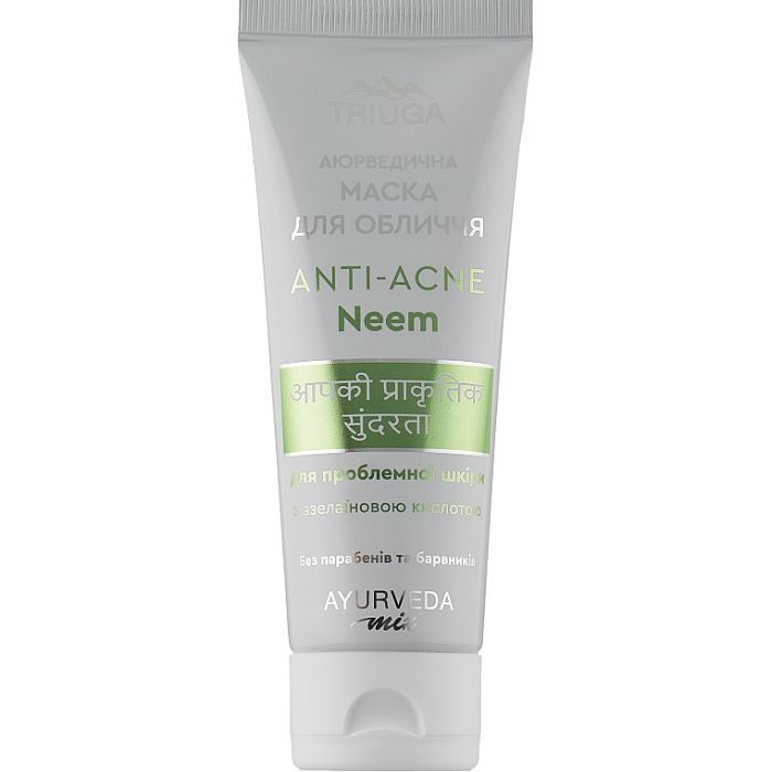 Маска для лица Triuga Ayurveda Mix Anti-Acne Neem Аюрведическая для проблемной кожи 75 мл (4820164641576)