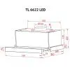 Вытяжка кухонная Perfelli TL 6622 BL 1000 LED изображение 12