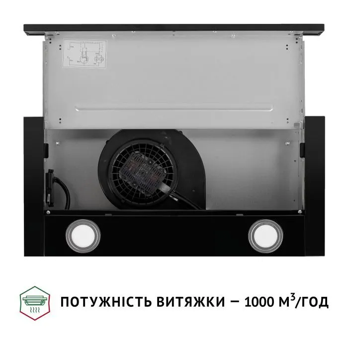 Вытяжка кухонная Perfelli TL 6622 BL 1000 LED изображение 8