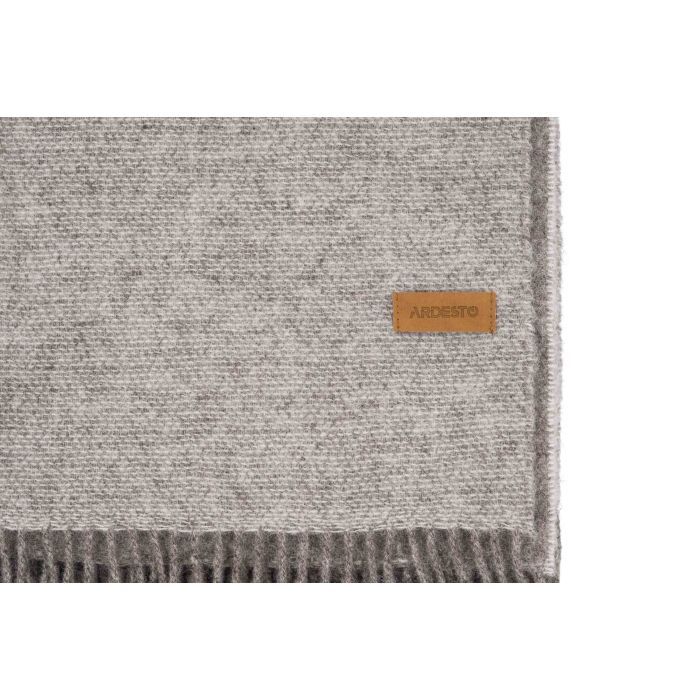 Плед Ardesto Leonardo Doubleface 100% вовна 140x200 см тауп-білий (ART0407LD) зображення 4