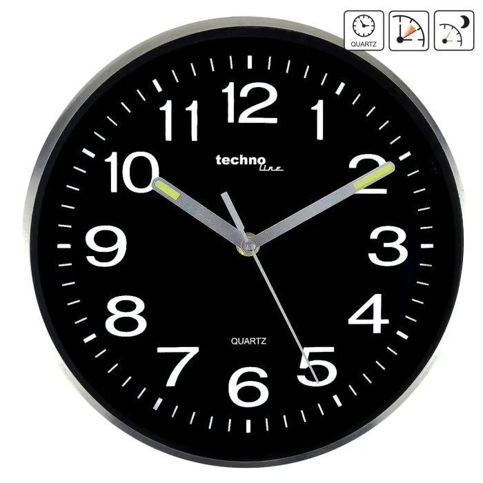 Настінний годинник Technoline WT7620 Black/Silver (DAS301804) зображення 2