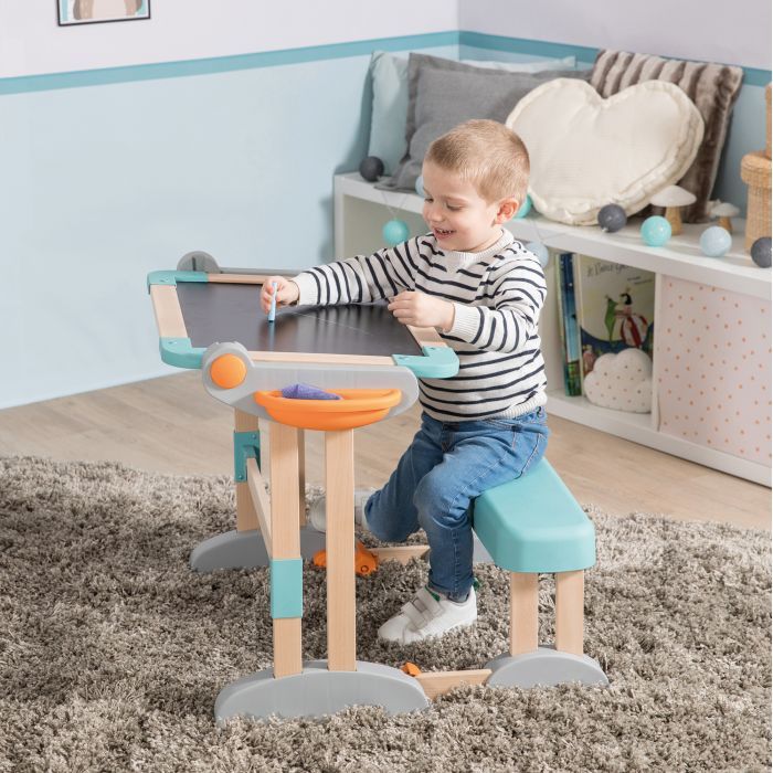 Мольберт Smoby 2в1 Парта-трансформер деревянный 64х60х91 см (420304) изображение 7