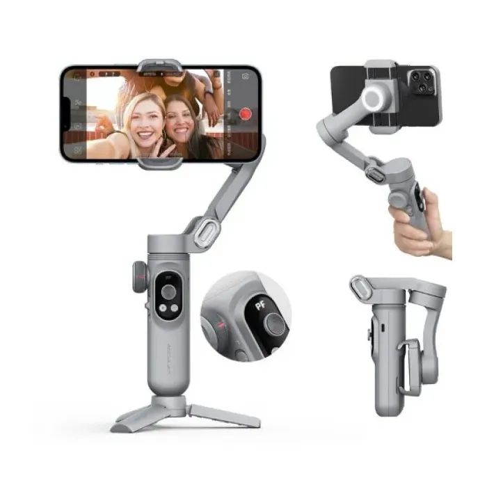 Стедікам AOCHUAN GIMBAL STABILIZER FOR SMARTPHONE SMART X PRO GRAY (AOCHUAN-SMARTXPRO-G) зображення 10