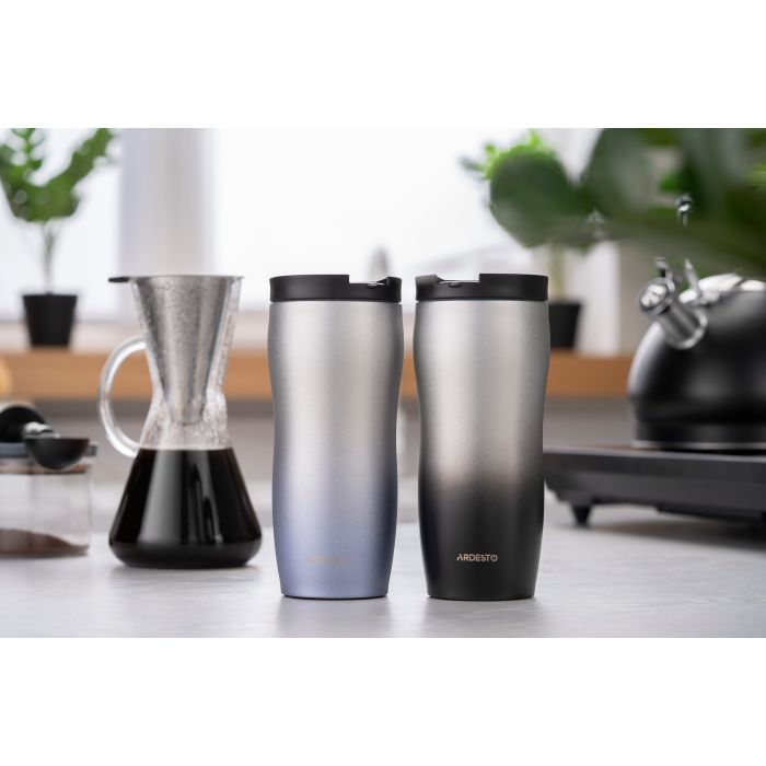 Термокружка Ardesto Metallic 450 мл Синя (AR2645GM) изображение 2