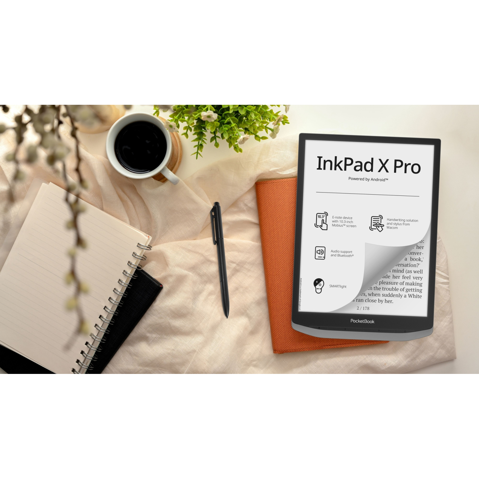 Электронная книга Pocketbook 1040D InkPad X PRO, Mist Grey (PB1040D-M-WW) изображение 10