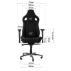 Крісло ігрове GT Racer X-0712 Shadow Gray/Black зображення 11