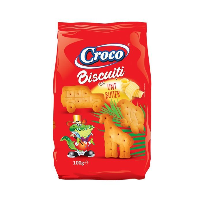 Печенье Croco Zoo со сливочным маслом 100 г (5941194003789)