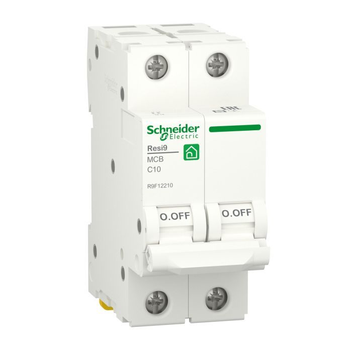 Автоматический выключатель Schneider Electric RESI9 6kA 2P 10A C (R9F12210)