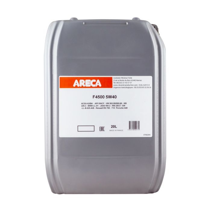 Моторное масло Areca F4500 5W-40 20л (50977)