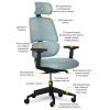 Офисное кресло Mealux Leo Air Plus Grey / Blue (Y-546 KBGL) изображение 2