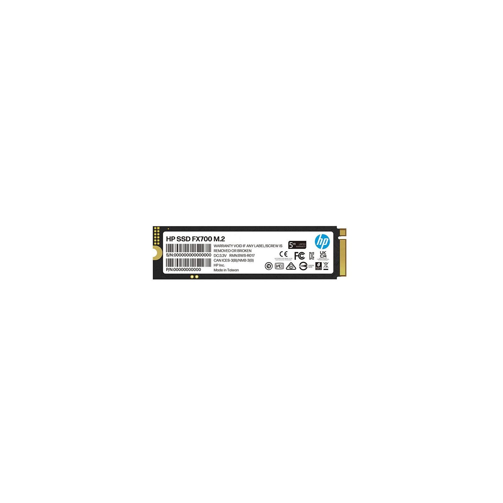 Накопитель SSD M.2 2280 1TB FX700 HP (8U2N3AA) изображение 3