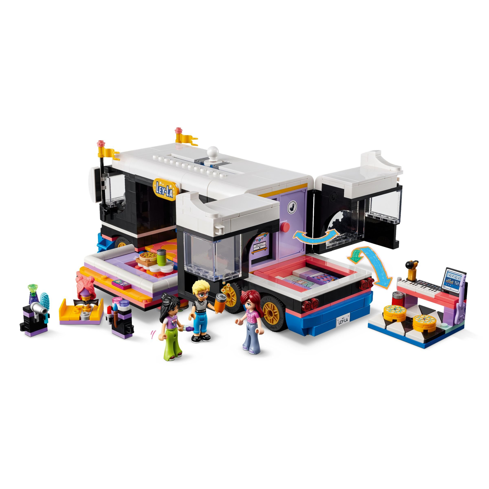 Конструктор LEGO Friends Автобус для музичного туру попзірки 845 деталей (42619) зображення 3