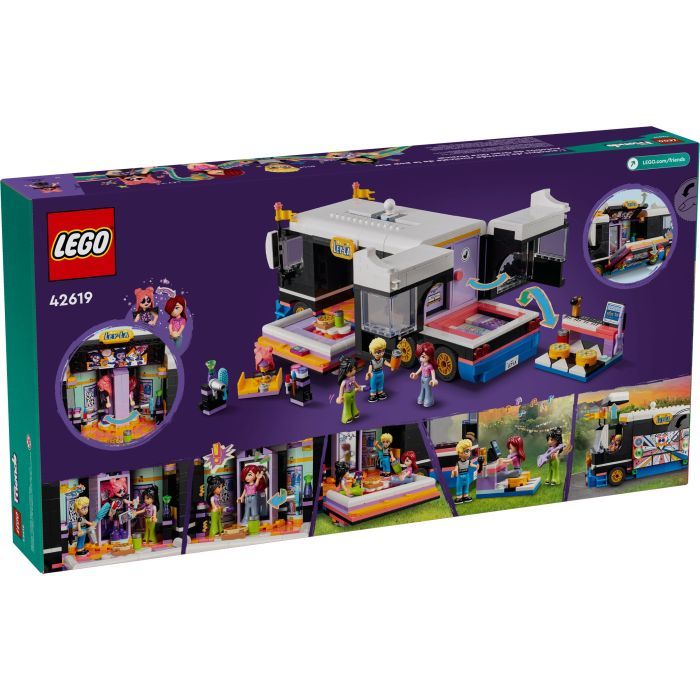 Конструктор LEGO Friends Автобус для музыкального тура поп-звезды 845 деталей (42619) изображение 8