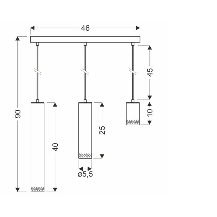 Люстра Candellux Tubo (33-79114) зображення 3