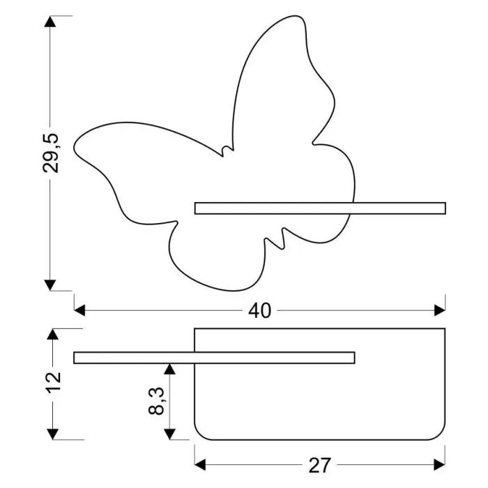 Світильник Candellux BUTTERFLY (21-85177) зображення 2