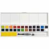 Художественный набор Derwent Inktense Paint Pan, 24 цвета+кисть с резервуаром (5028252594561) изображение 4