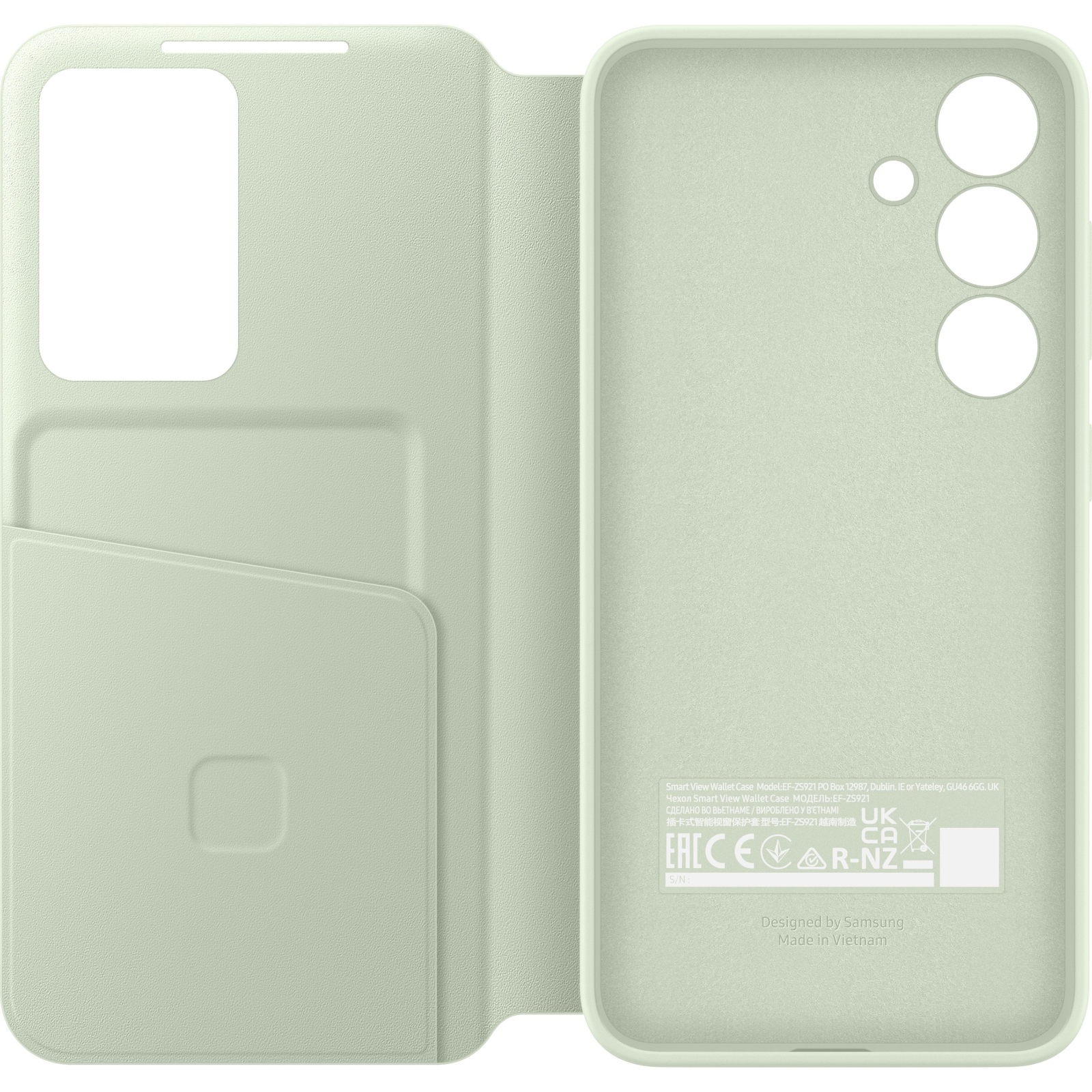 Чехол для мобильного телефона Samsung Galaxy S24 (S921) Smart View Wallet Case Lime (EF-ZS921CGEGWW) изображение 5