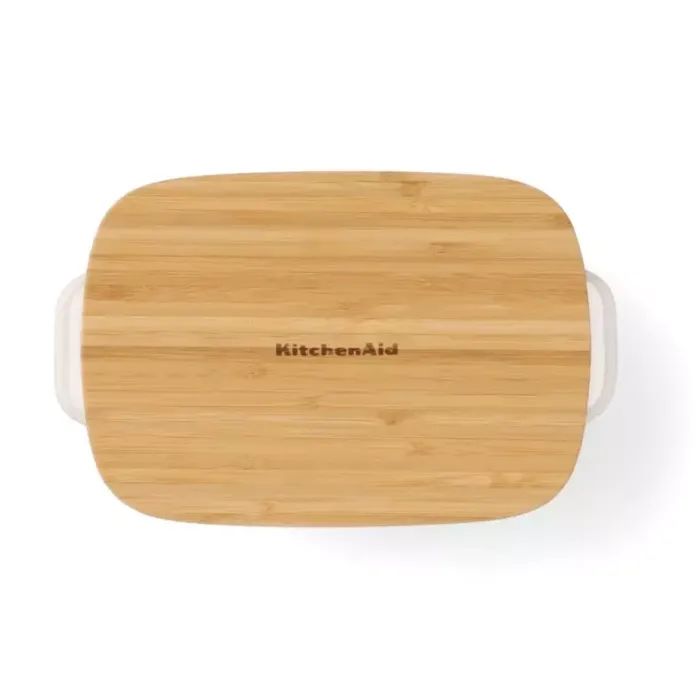 Форма для выпечки KitchenAid з кришкою керамогранітна 0,9 л Кремова (CC006105-001) изображение 2