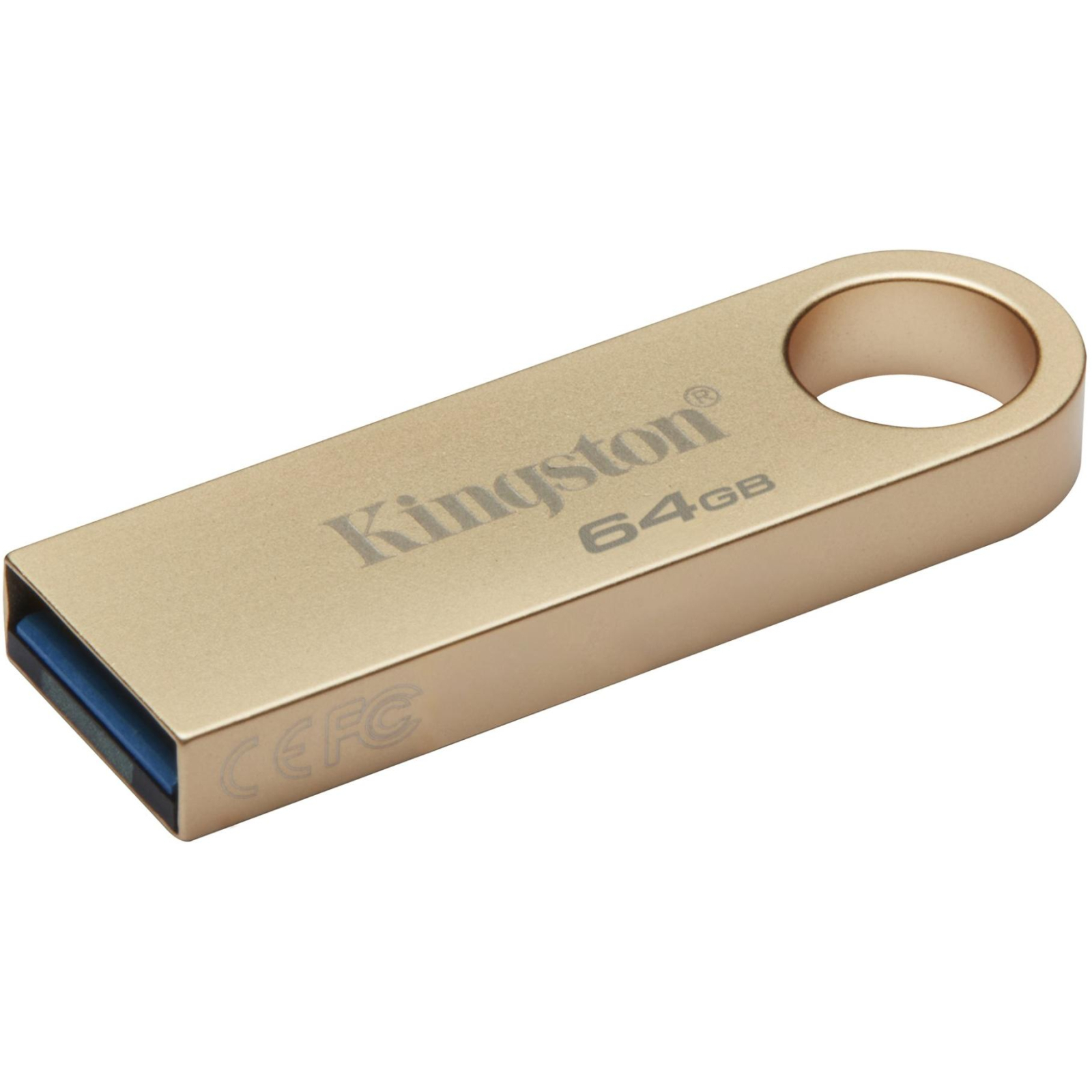 USB флеш накопитель Kingston 64GB DataTraveler SE9 G3 Gold USB 3.2 (DTSE9G3/64GB) изображение 2