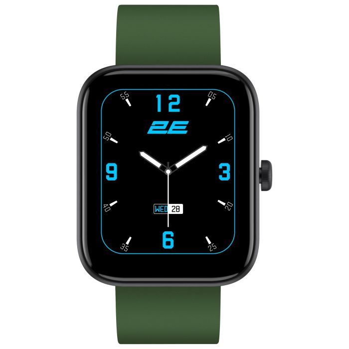 Смарт-годинник 2E Alpha SQ Music Edition 46mm Black-Green (2E-CWW40BKGN) зображення 2