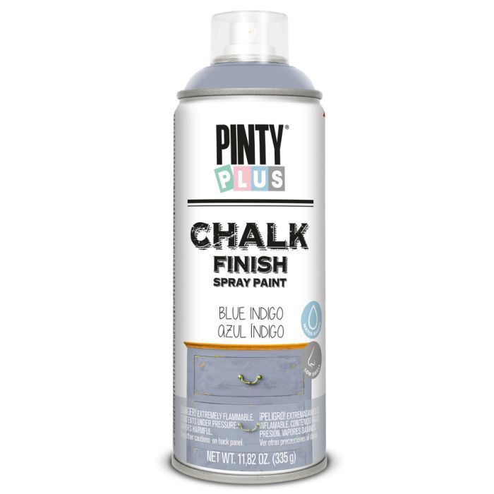 Фарба-аерозоль Pintyplus на водній основі Chalk-finish, Синій індиго, 400 мл (8429576231205)
