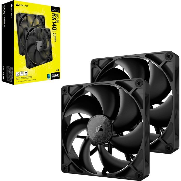 Кулер до корпусу Corsair iCUE Link RX140 PWM Dual Pack (CO-9051012-WW) зображення 7