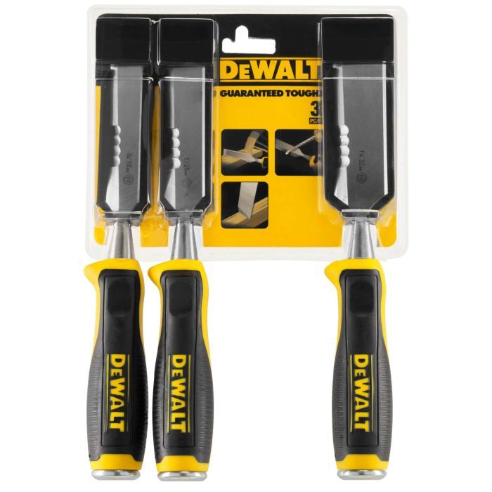 Стамеска DeWALT 150 мм с боковой режущей кромкой, 3 шт (DWHT0-16148) изображение 3