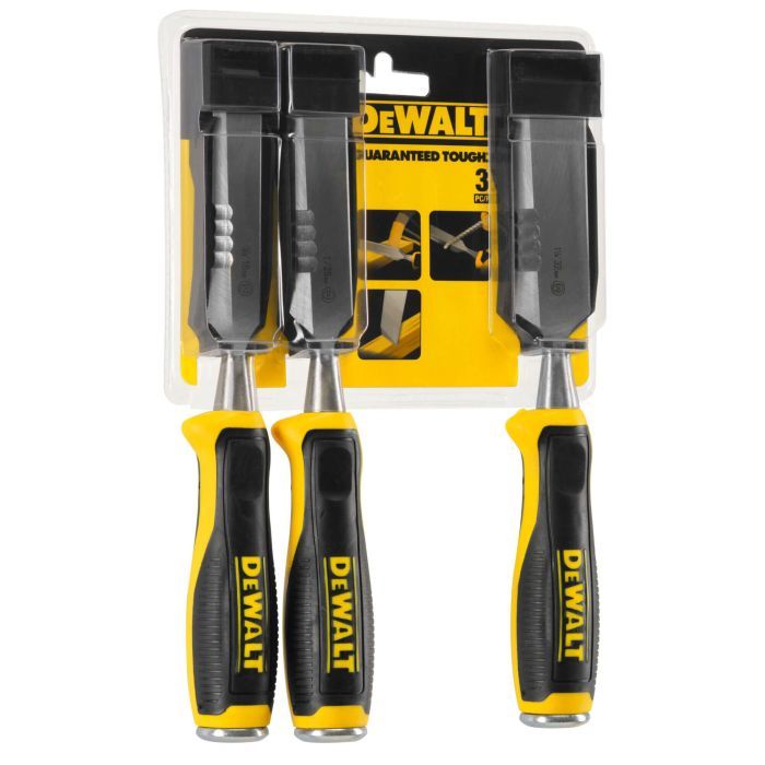 Стамеска DeWALT 150 мм с боковой режущей кромкой, 3 шт (DWHT0-16148) изображение 4