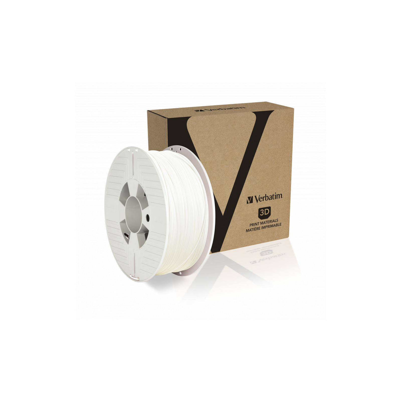 Пластик для 3D-принтера Verbatim PETG, 1.75 мм, 1 кг, white (55050) зображення 3