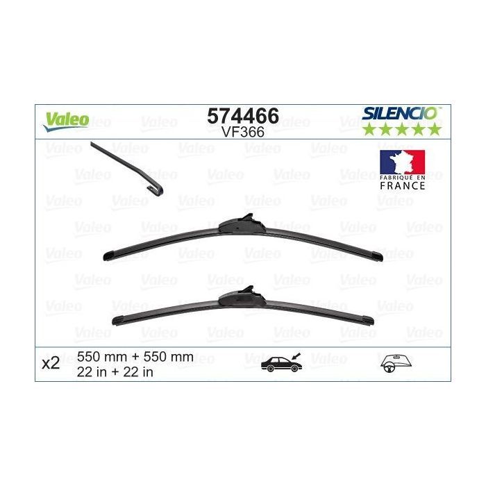 Щетка стеклоочистителя Valeo 574466 изображение 2