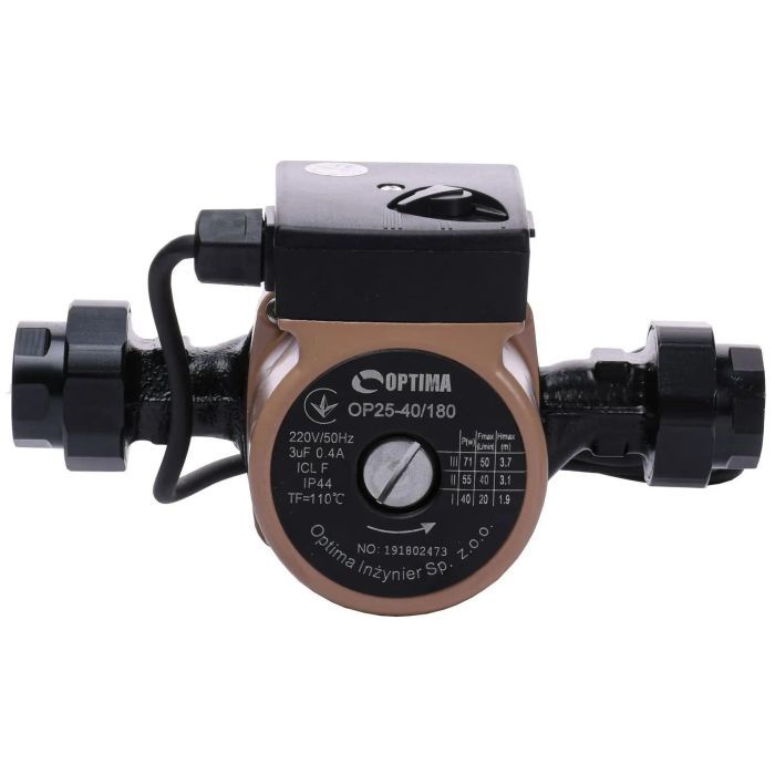 Циркуляционный насос Optima OP25-40-180, G 1 1/4", 10 бар, 180мм, 71Вт, 230В (8120) изображение 5