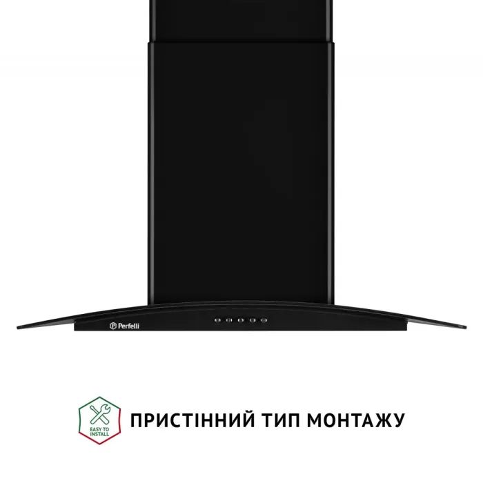 Витяжка кухонна Perfelli GRASSI 6HMB NERO зображення 2